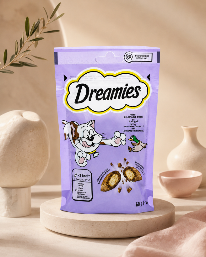 تشویقی گربه دریمز ۶۰ گرم dreamies