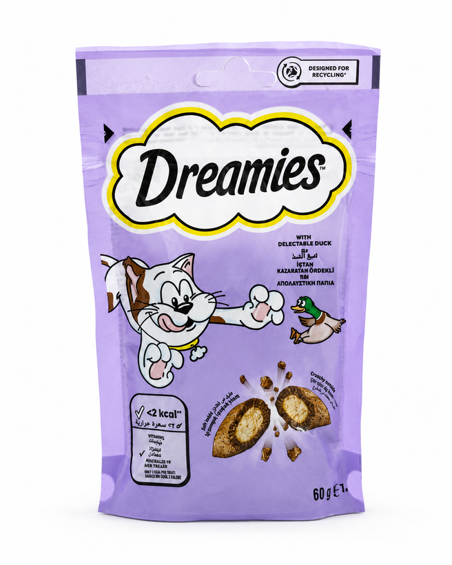 تشویقی گربه دریمز ۶۰ گرم dreamies