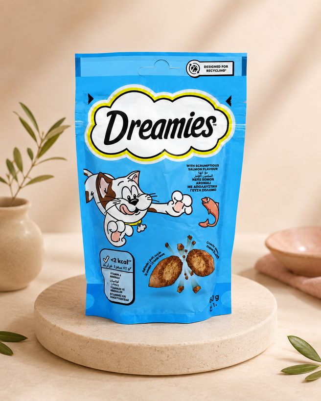 تشویقی گربه دریمز ۶۰ گرم dreamies
