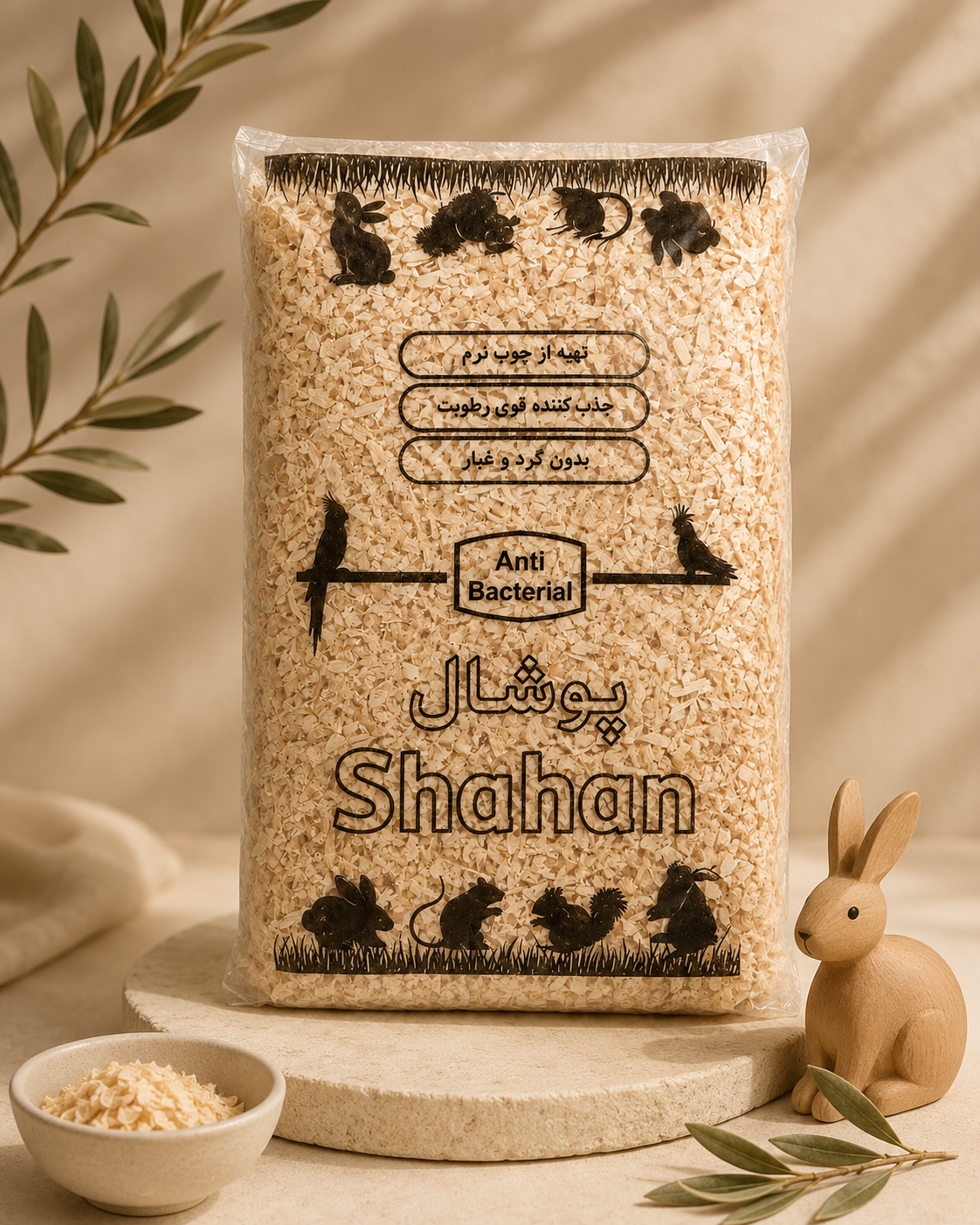 پوشال لانه پرنده و بستر جوندگان شاهان ۴۰۰ گرم